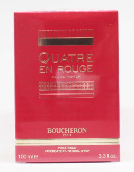 Boucheron Quatre en Rouge pour Femme Eau de parfum Spray 100 ml-Neu- OvP-